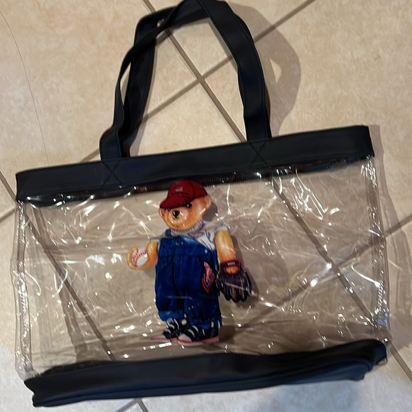 Polo Ralph Lauren Handbags - Vintage Ralph Lauren Bear Logo Clear Bag